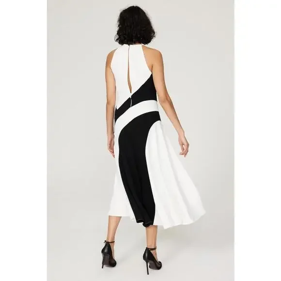 Saunders x RTR Multicolor Halter Dress Size 2 - Picture 2 of 5